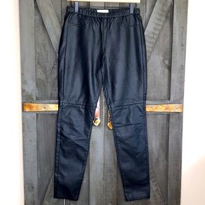 MICHAEL Michael Kors Black Faux Leather Leggings